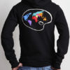 Paint the World Hoodie Back Black