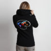 Paint the World Womens Hoodie Black Detail Back 2